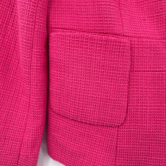 NWT Talbots Full Zip Blazer Suit Jacket Pink Office Bright Career Womens Size 4P - Picture 13 of 13